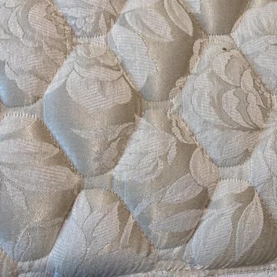 Solid oak Queen headboard & mattress set