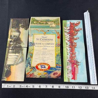 -115- POSTCARD | Assortment Of Folding Postcards | Damage