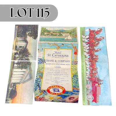 -115- POSTCARD | Assortment Of Folding Postcards | Damage