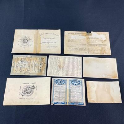 -120- EPHEMERA | Vintage Spool & Thread Advertisements