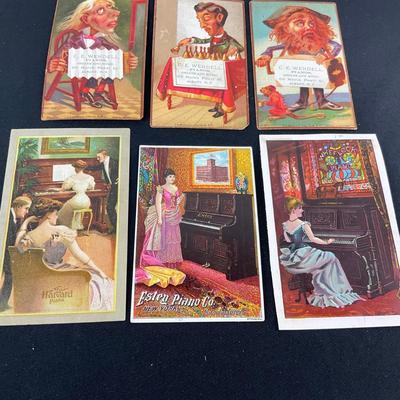 -122- EPHEMERA | Vintage Piano Postcards & Advertisements