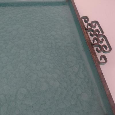 MCM Vintage Enameled Serving Tray