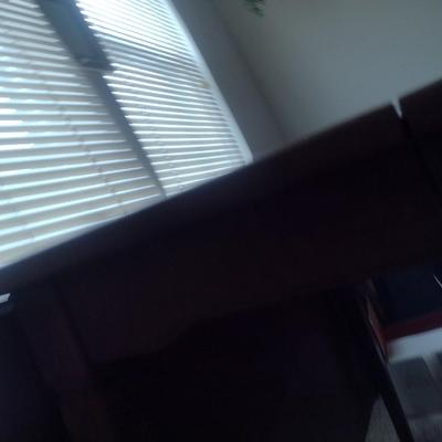 Vintage Solid Wood Gateleg Drop Leaf Harvest Table