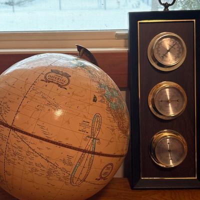 Cram’s Imperial globe & barometer