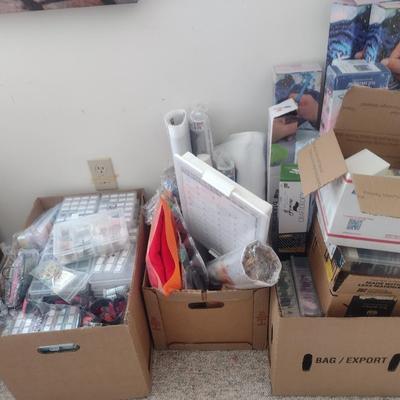 Large Collection of Beads and Craft Items