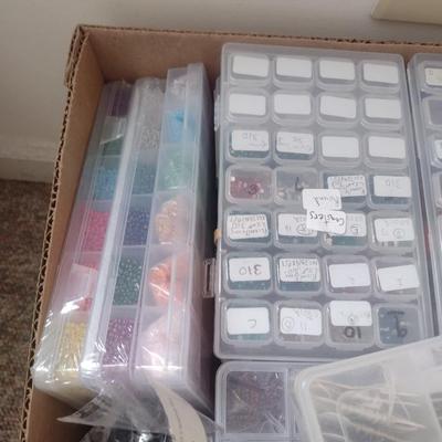 Large Collection of Beads and Craft Items