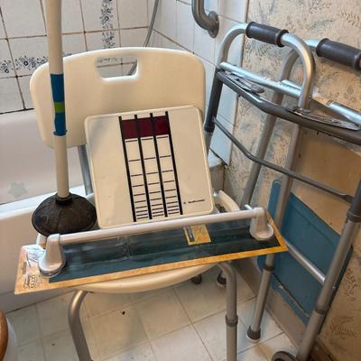 Shower stool, walker, scale, etc