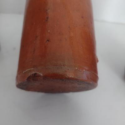 Set of Three Vintage Hand Thrown Pottery Jars and Bottles