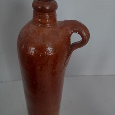 Set of Three Vintage Hand Thrown Pottery Jars and Bottles