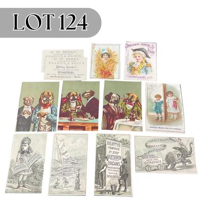 -124- EPHEMERA | Vintage Piano Cards & Advertisements