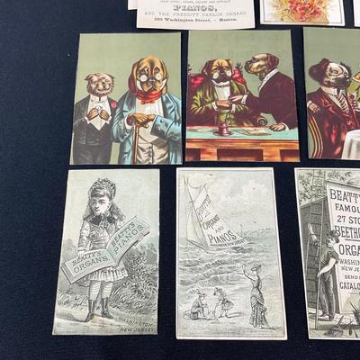 -124- EPHEMERA | Vintage Piano Cards & Advertisements