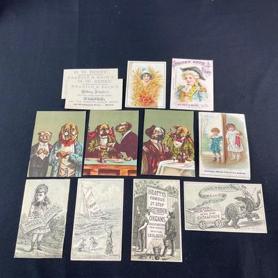 -124- EPHEMERA | Vintage Piano Cards & Advertisements