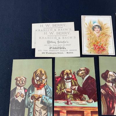 -124- EPHEMERA | Vintage Piano Cards & Advertisements