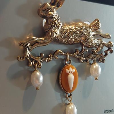 Rabbit Brooch