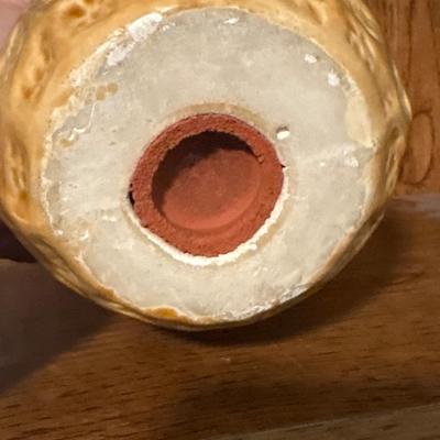 Ceramic smiling peanut bank - 10.5”