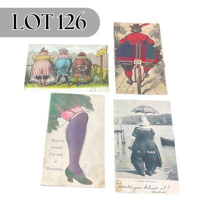 -126- POSTCARD | Vintage Big Lady Postcards
