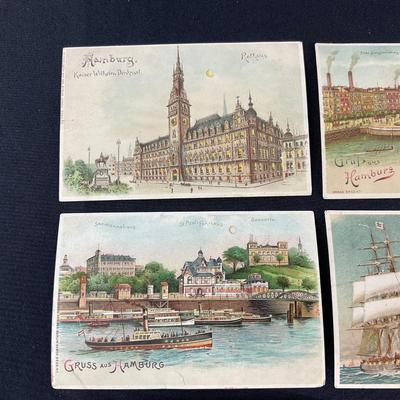 -127- POSTCARD | Vintage Hamburg | Hold To The Light Postcards