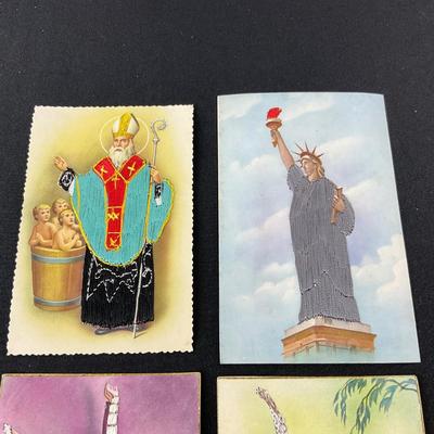 -129- POSTCARD | Vintage Embroidered Postcards