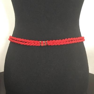 Vintage Cloisonné butterfly waist belt, stretchy material