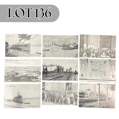 -136- POSTCARD | Black & White Boating Postcards