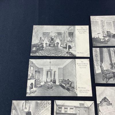 -138- POSTCARD | Black & White Roosevelt House Photo Postcards