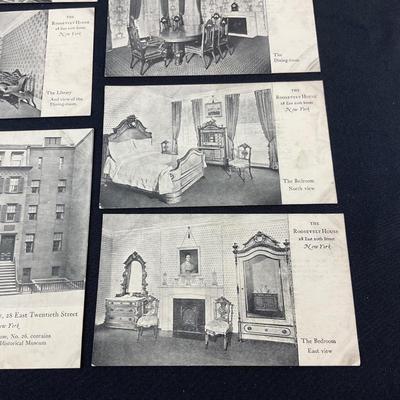 -138- POSTCARD | Black & White Roosevelt House Photo Postcards