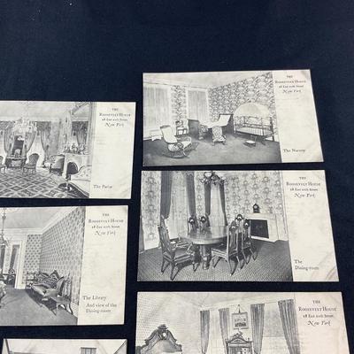 -138- POSTCARD | Black & White Roosevelt House Photo Postcards
