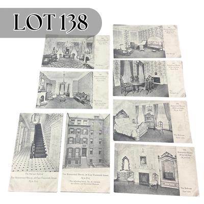 -138- POSTCARD | Black & White Roosevelt House Photo Postcards