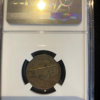 1943-S War Nickel – NGC Genuine 'WORLD WAR II' Tank Slab – Real Silver WWII History Coin!