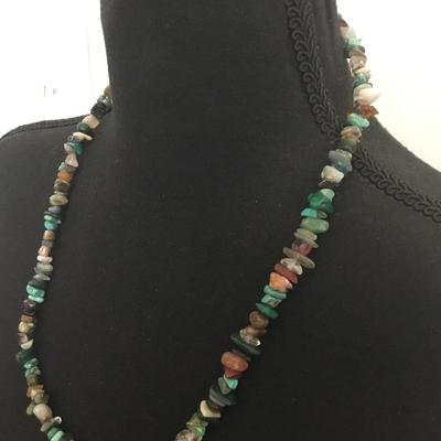 Beautiful, vintage, healing, gemstone necklace