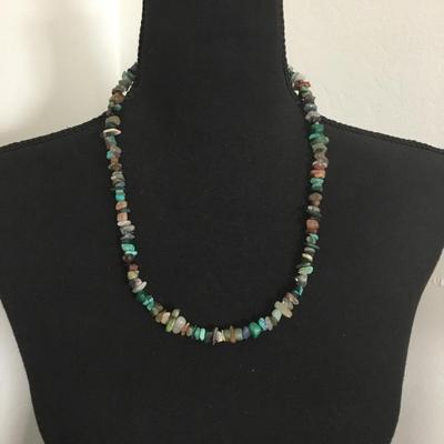 Beautiful, vintage, healing, gemstone necklace