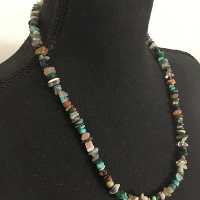 Beautiful, vintage, healing, gemstone necklace