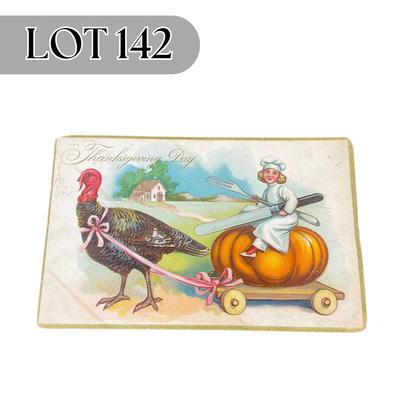 -142- POSTCARD | Vintage Thanksgiving Postcard