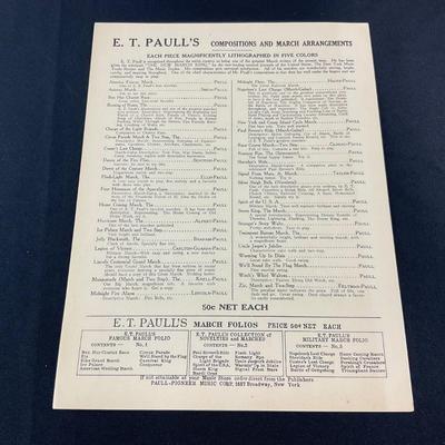 -146- E.T. PAULL | Chariot Race Or Ben Hur March | By E.T. Paull | Sheet Music