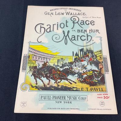 -146- E.T. PAULL | Chariot Race Or Ben Hur March | By E.T. Paull | Sheet Music