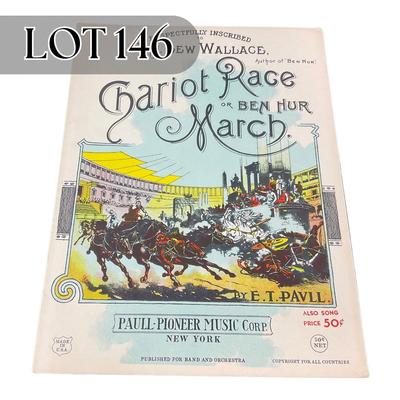 -146- E.T. PAULL | Chariot Race Or Ben Hur March | By E.T. Paull | Sheet Music
