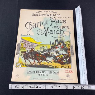 -146- E.T. PAULL | Chariot Race Or Ben Hur March | By E.T. Paull | Sheet Music