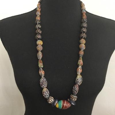 Really cool vintage, ethnic bead necklace
