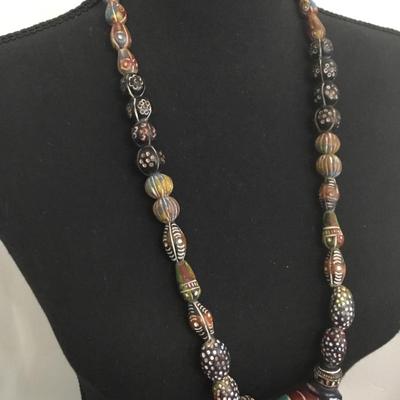 Really cool vintage, ethnic bead necklace