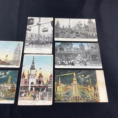 -155- POSTCARDS | Assortment Of Coney Island Postcards | Glitter