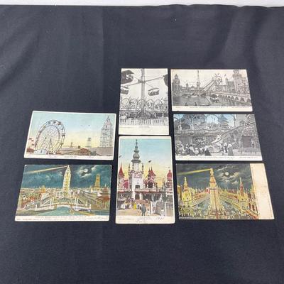 -155- POSTCARDS | Assortment Of Coney Island Postcards | Glitter