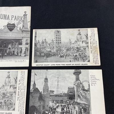 -156- POSTCARDS | Assortment Of Black & White Coney Island Postcards