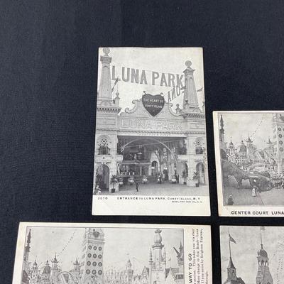 -156- POSTCARDS | Assortment Of Black & White Coney Island Postcards