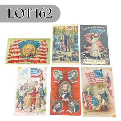 -162- POSTCARD | Patriotic Assortment Of Postcards