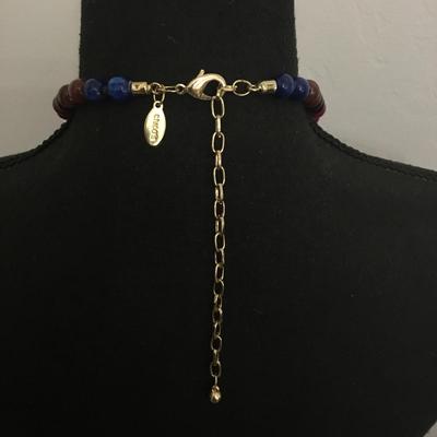 Very nice Chicos acrylic, bead, multicolored statement, necklace