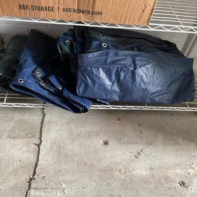 652 Lot of four Small to Medium Tarps