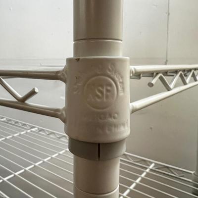 655 White 5 Epoxy Finish Metal Shelving