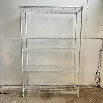 655 White 5 Epoxy Finish Metal Shelving