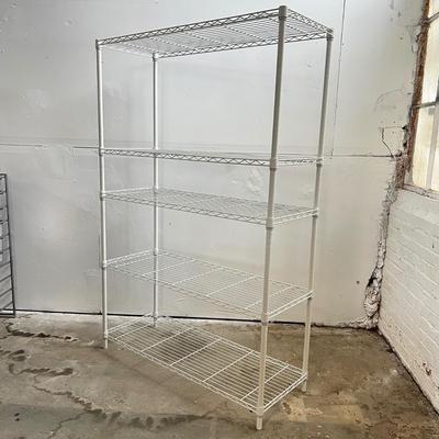 655 White 5 Epoxy Finish Metal Shelving