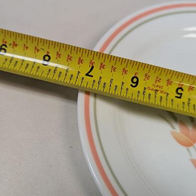 Corelle Peach Floral Dishes Set Of 19